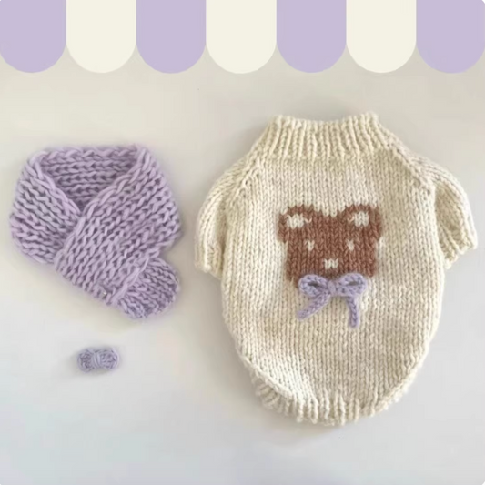 Taro Bear Warm Sweater
