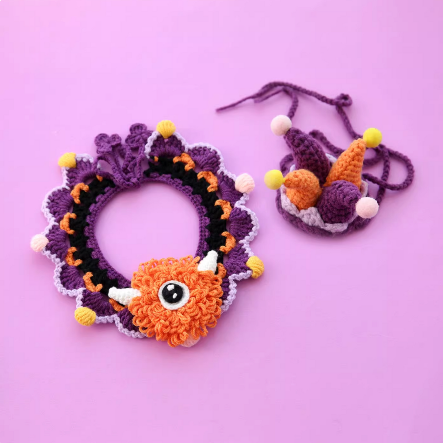 Halloween Pet Decorative Bib and Hat