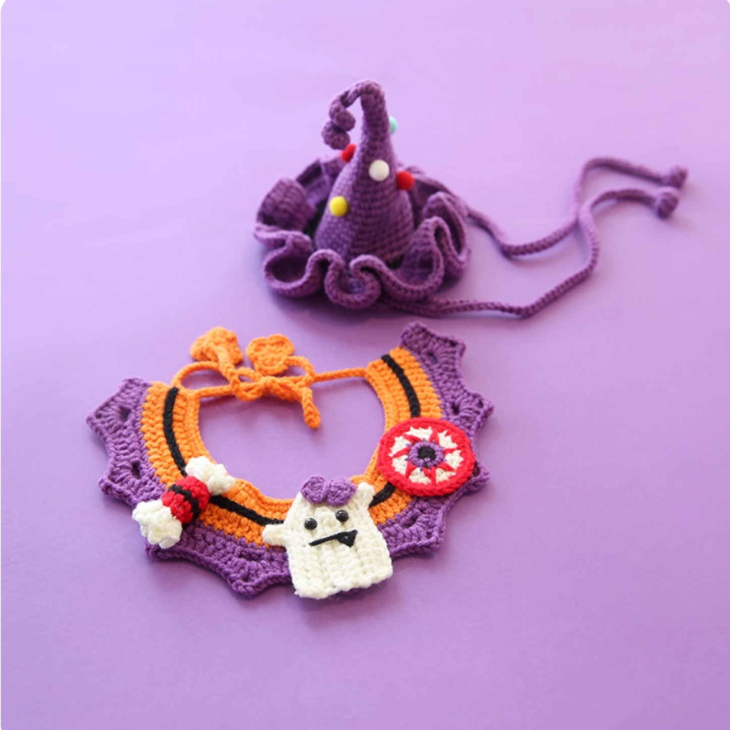 Halloween Pet Decorative Bib and Hat