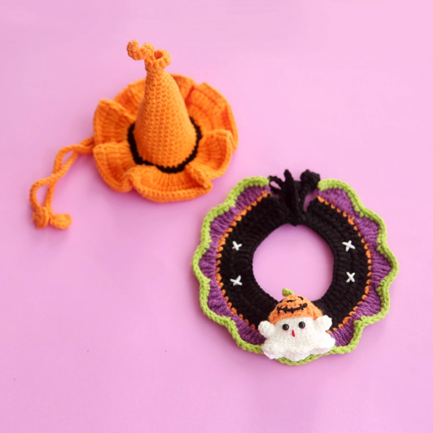 Halloween Pet Decorative Bib and Hat