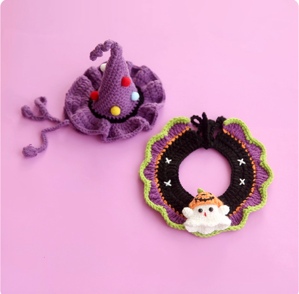 Halloween Pet Decorative Bib and Hat