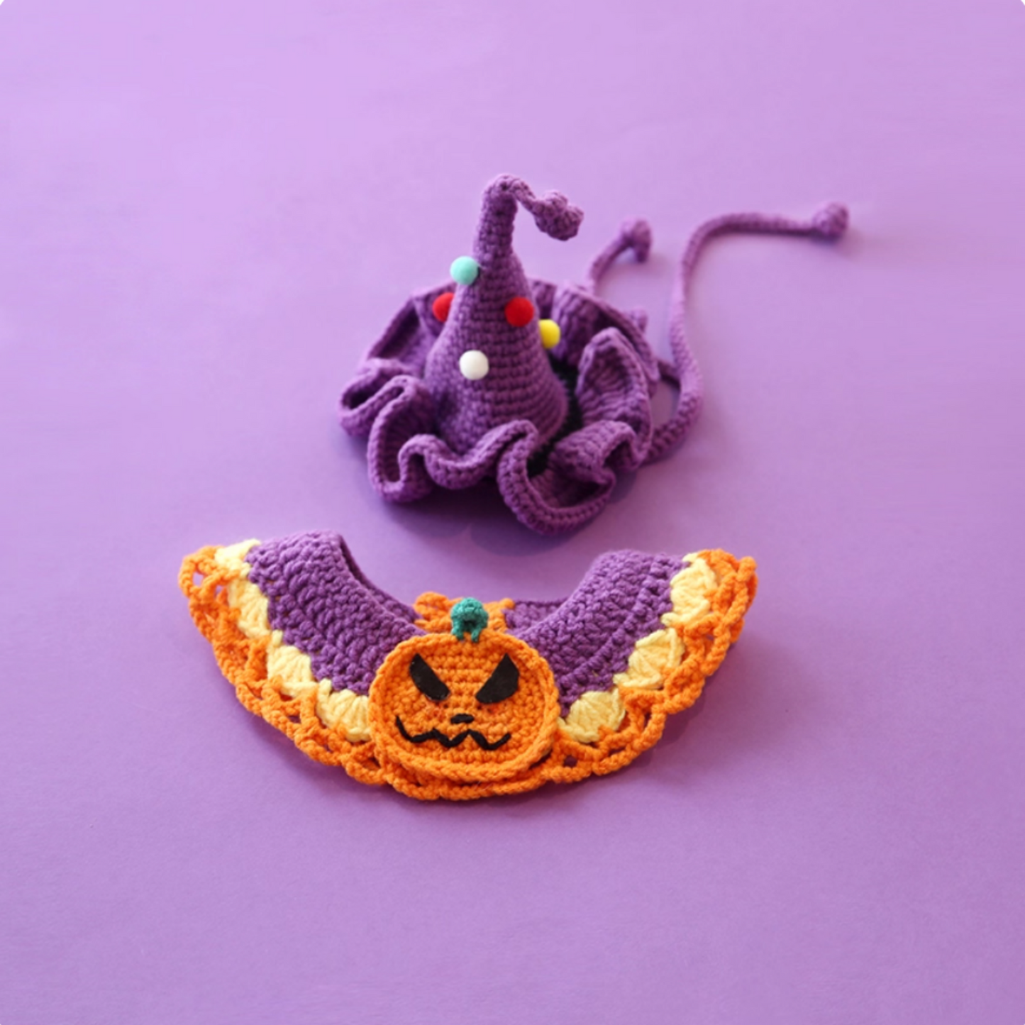 Halloween Pet Decorative Bib and Hat