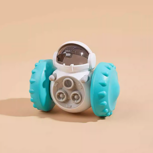 Robot-Shaped Dog Treat Dispenser Toy