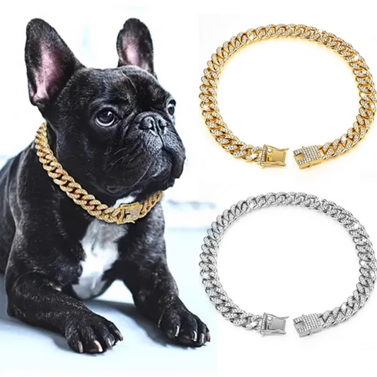 Dog Chain Diamond Cuban Collar