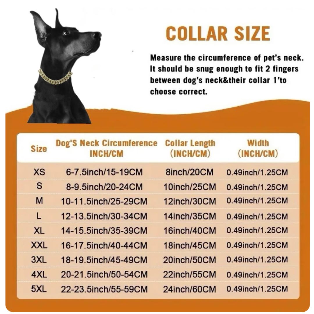 Dog Chain Diamond Cuban Collar