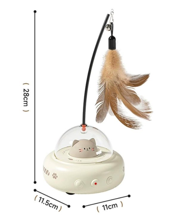 Spaceship-Shaped Smart Laser Cat Toy