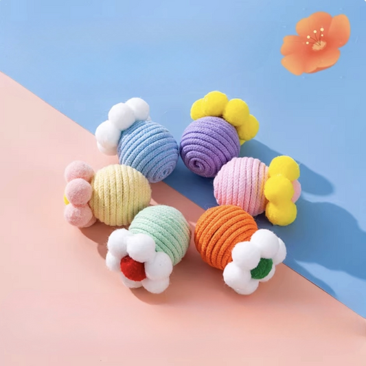 Cat Fun Dopamine-Colored Jingle Ball (Boredom Buster)|6PCS