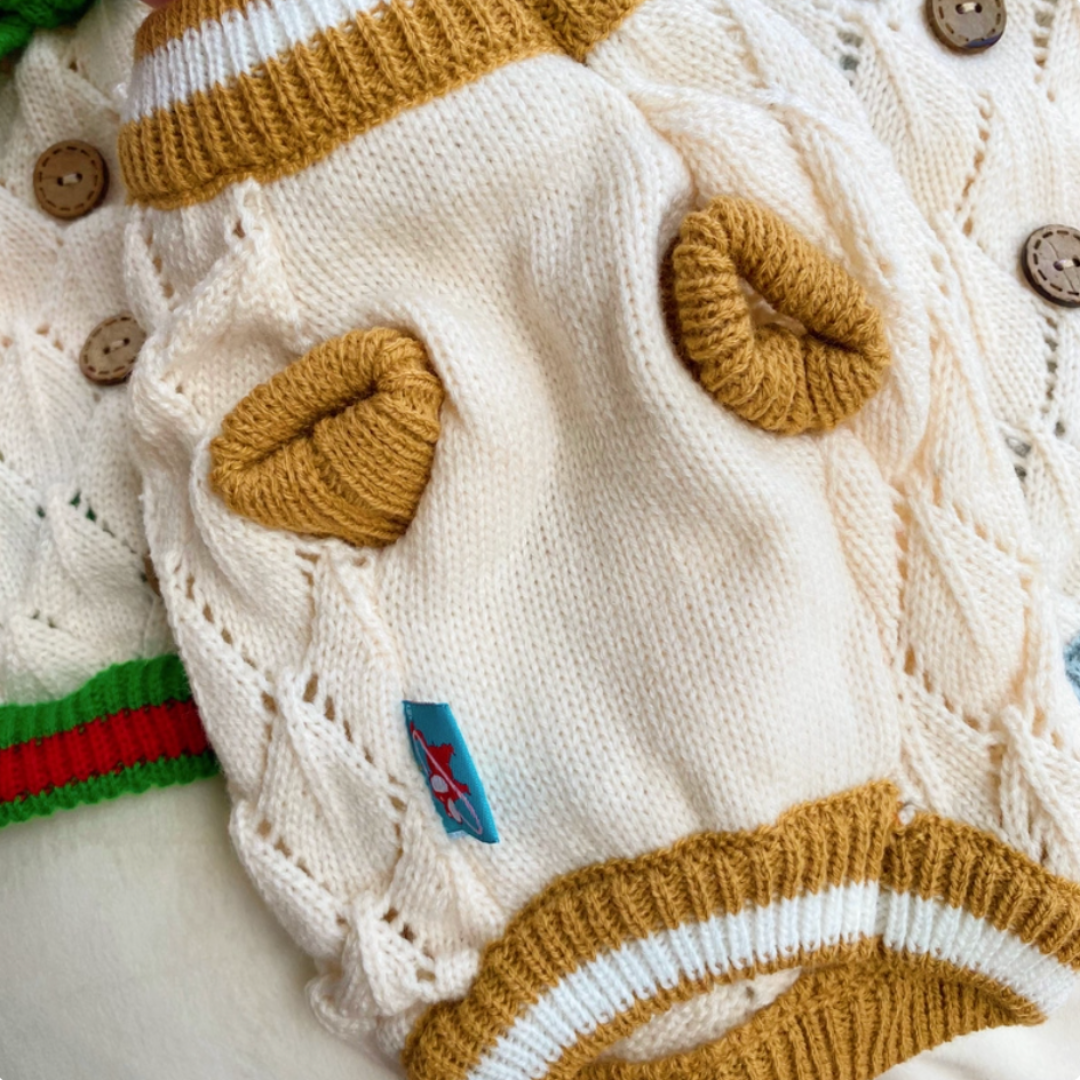 Academic-Style Pets Knit Sweaters
