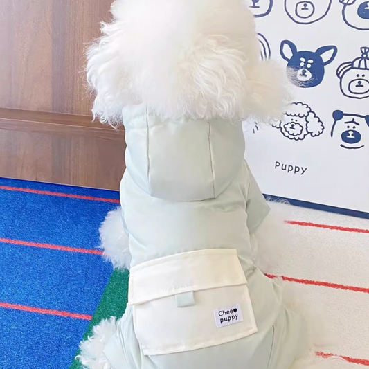 Doggy Candy Colors Four-Legged Puffer Jacket (with Leash Loop)