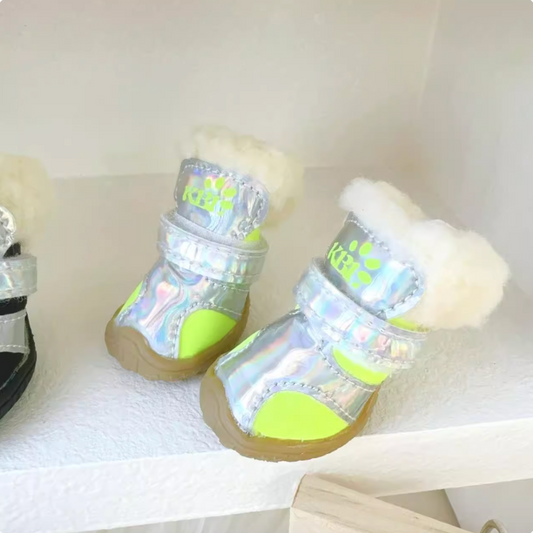 Winter Anti-Slip Dog Boots with Stylish Design
