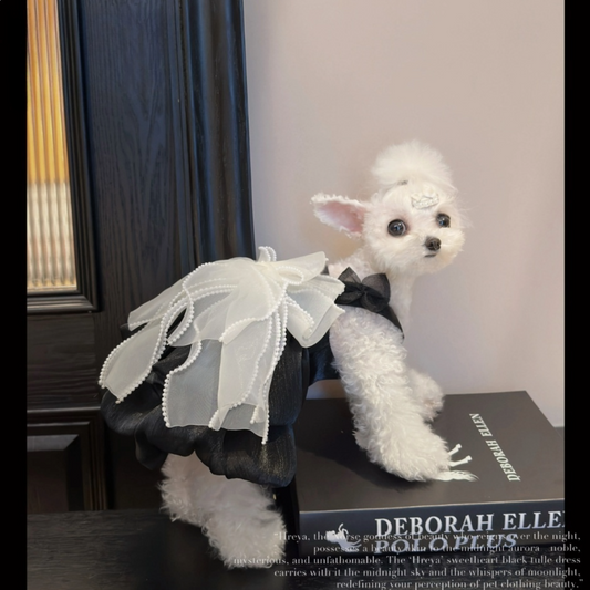 Luxury Oversized Bow Pet Dress & Wedding Gown