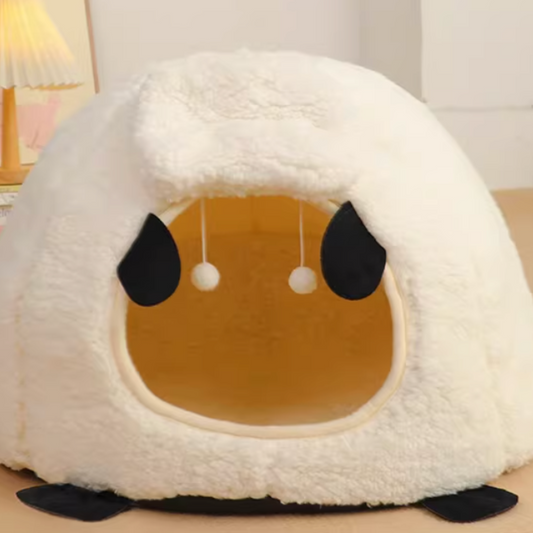 Lamb-Shaped Winter-Warmth Cat & Pet Bed