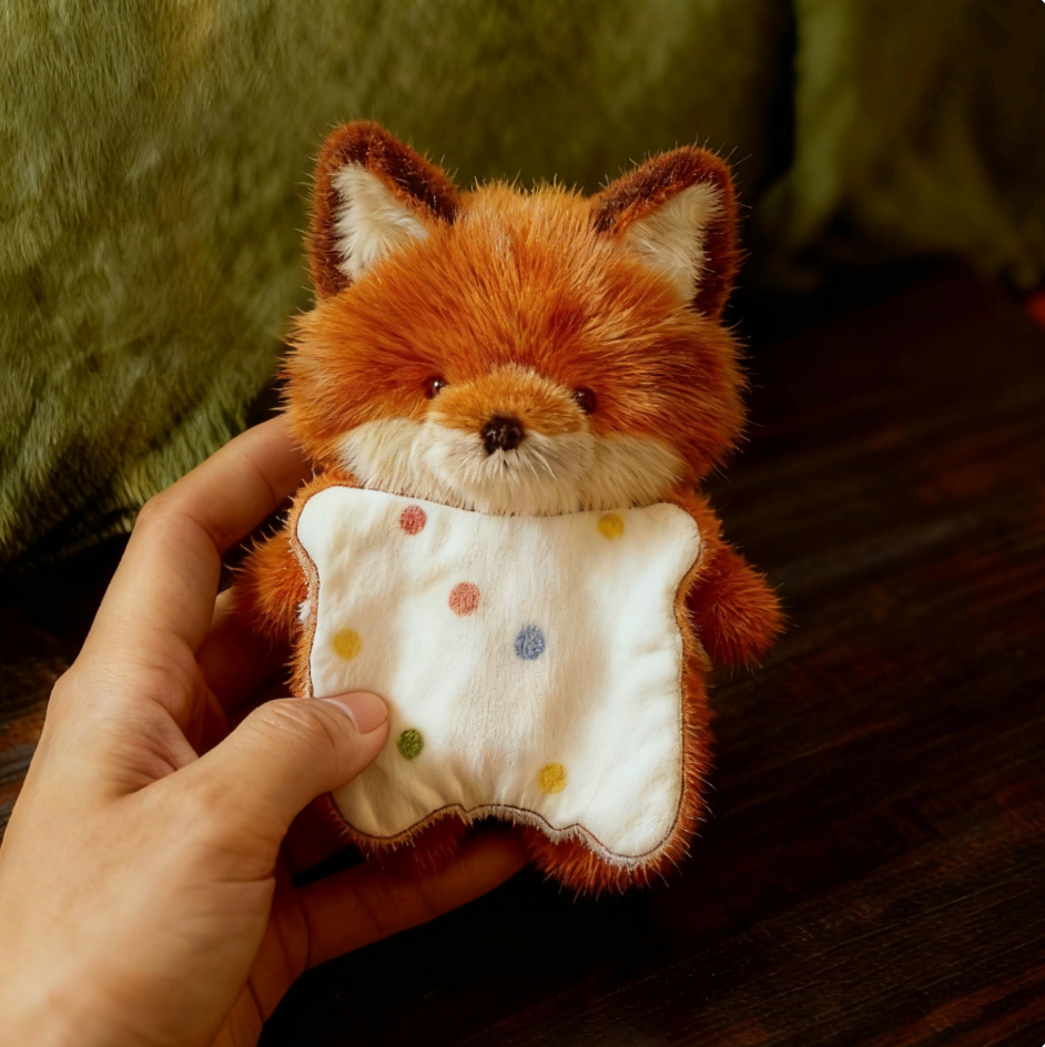 Fox & Raccoon Cute and Soothing Bean Bag Stress Relief Plush Toy