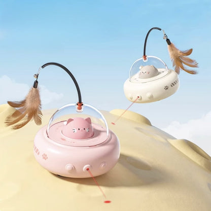 Automatic Laser Cat Toy in Spaceship Shape