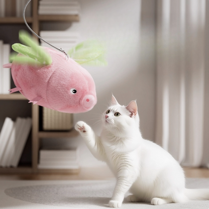 Electric Flying Pig Cat Entertainment Toy