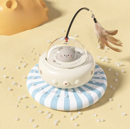 Automatic Laser Cat Toy in Spaceship Shape