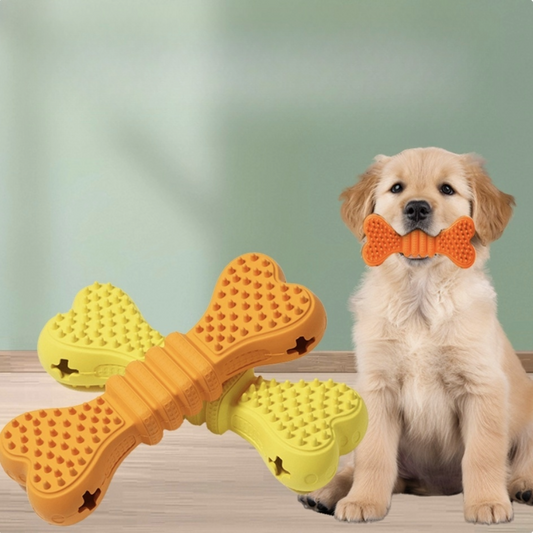 Bone-Shaped Dog Treat Dispenser Toy