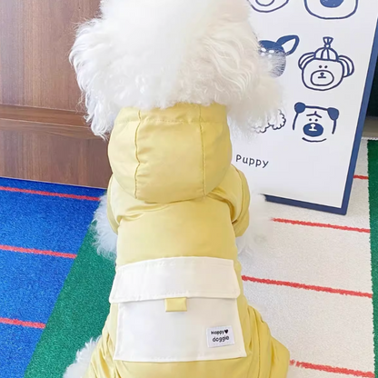 Doggy Candy Colors Four-Legged Puffer Jacket (with Leash Loop)