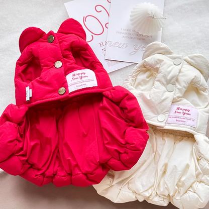 Cherry Soufflé Pet Winter Princess Dress