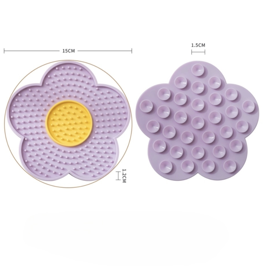 Flower-Shaped Dog Slow Feeder Bowl