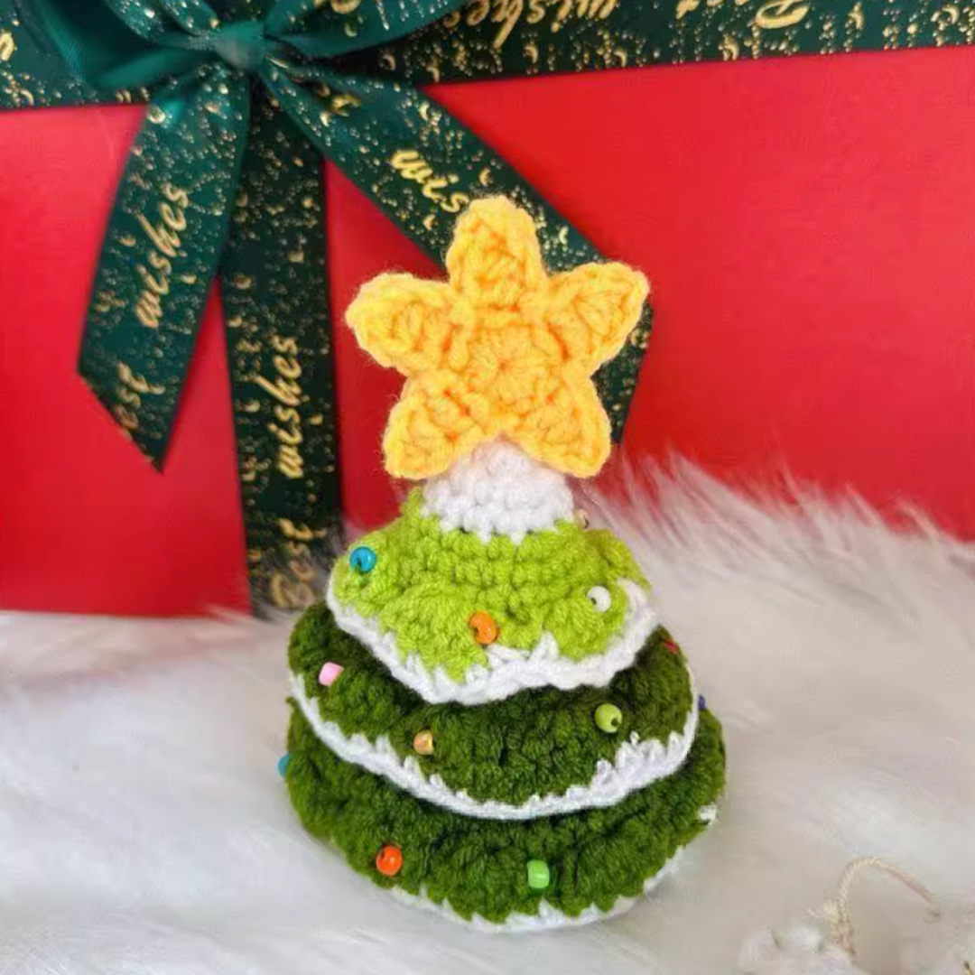 Handmade pet holiday Christmas tree hats
