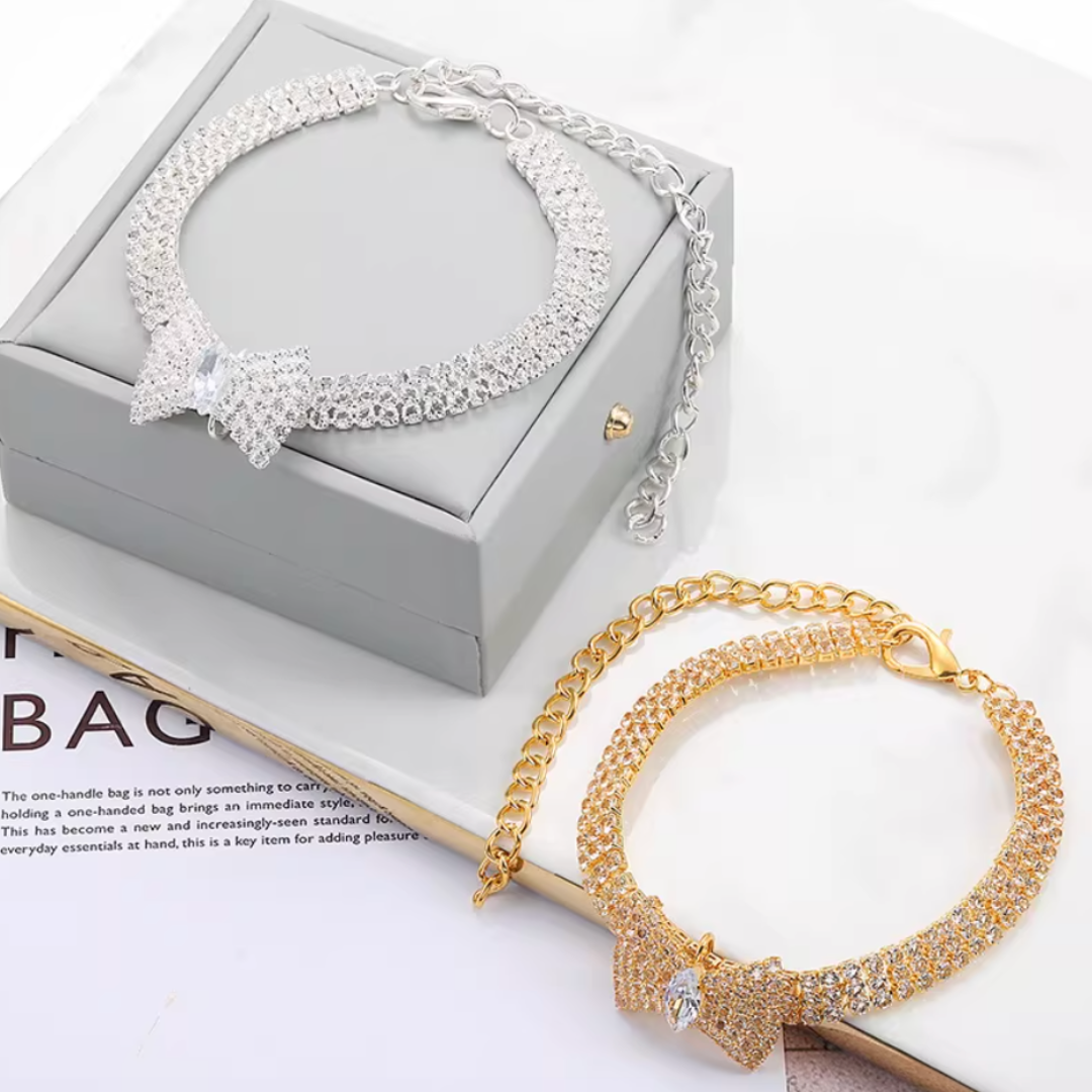 Pet Crystal Zircon Butterfly Necklace
