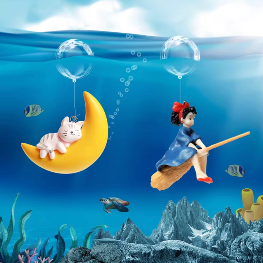 Fish tank decoration floating fairy set｜2-Piece Set