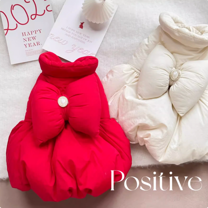 Cherry Soufflé Pet Winter Princess Dress