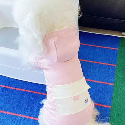 Doggy Candy Colors Four-Legged Puffer Jacket (with Leash Loop)
