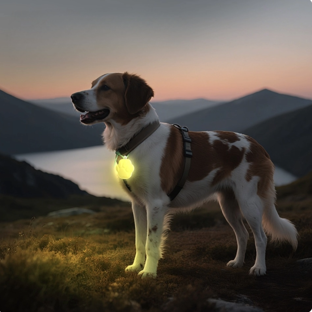 The Ultimate Nighttime Dog Walking Companion（Pinecone+Paw）