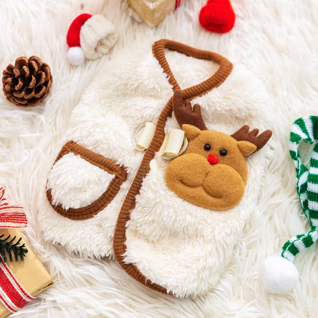 Dog Christmas-Themed Warm Coat