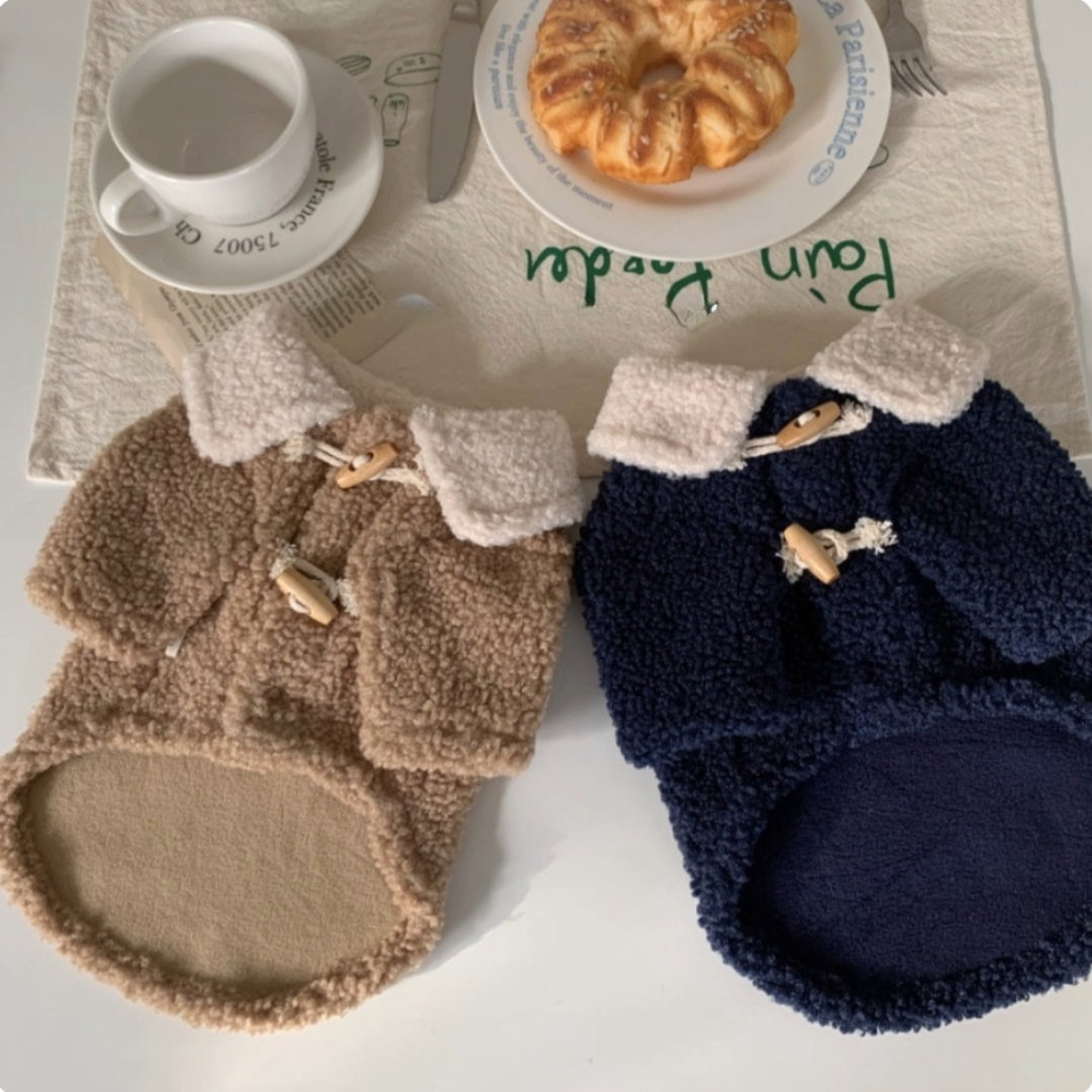 Small Dog Fleece-Lined Warm Jacket