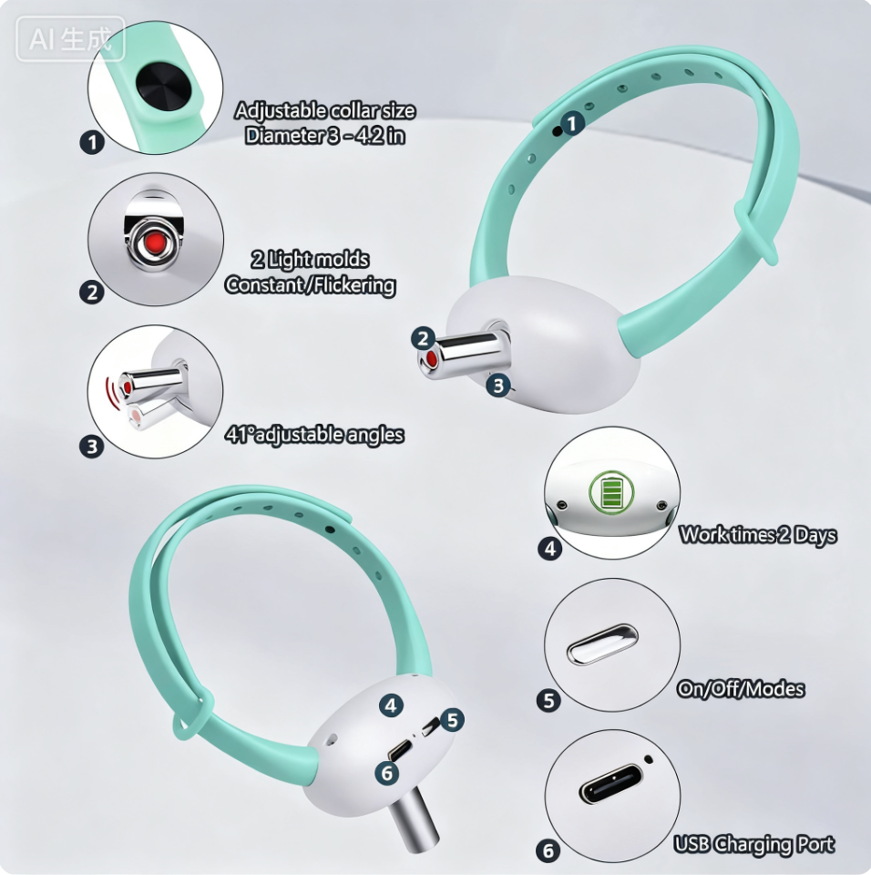 Smart Laser Cat Teaser Collar Toy