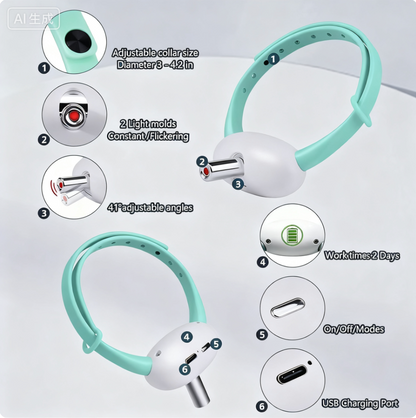 Smart Laser Cat Teaser Collar Toy