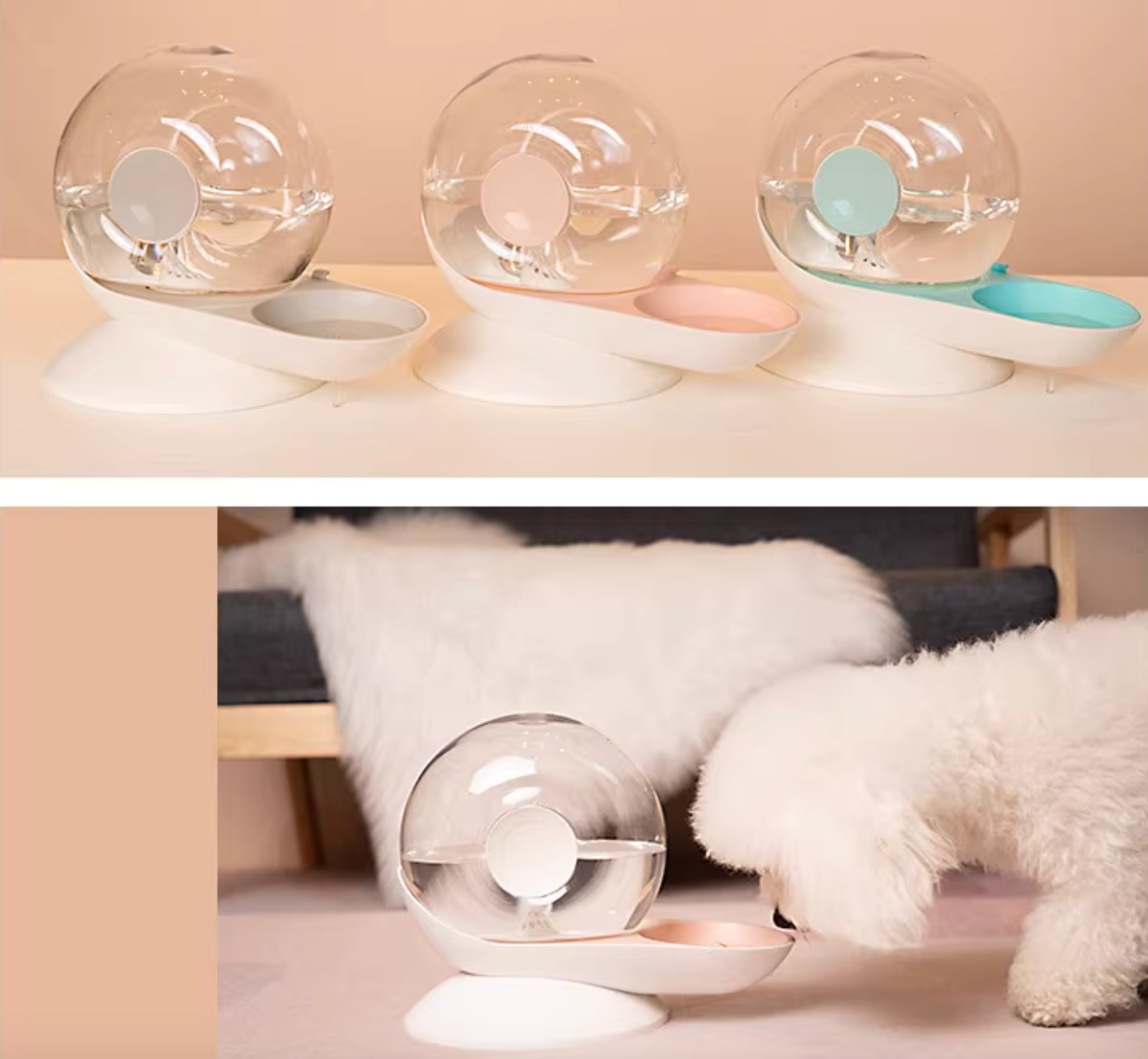 Snail-Shaped Automatic Cat Water Fountain