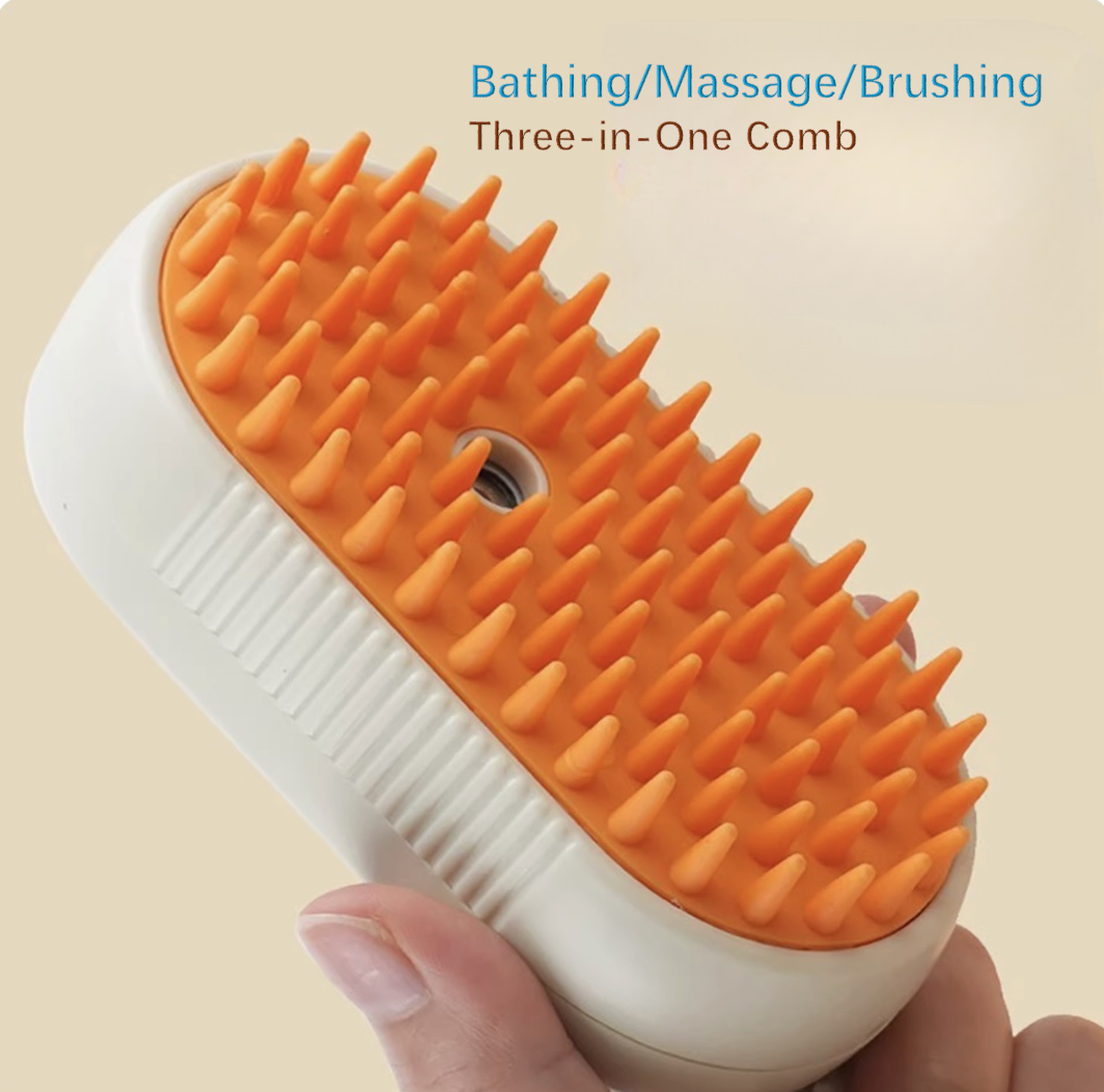 Steam-Powered Pet Shedding Comb