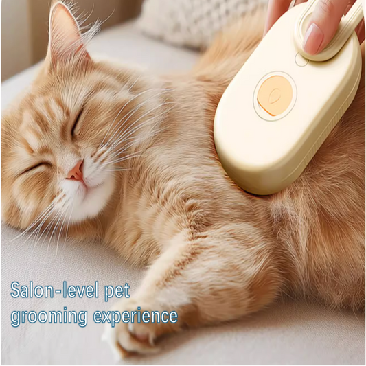 Steam-Powered Pet Shedding Comb