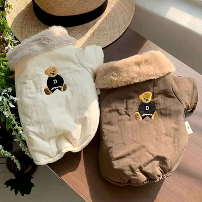 Teddy fur collar warm coat