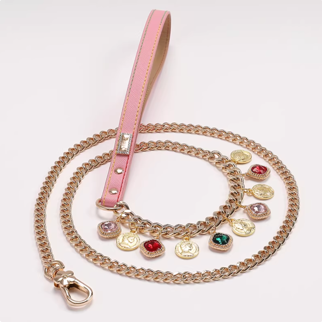 Pearl element cat and dog leash