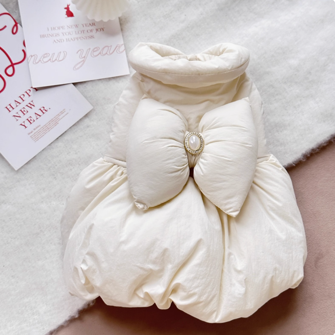 Cherry Soufflé Pet Winter Princess Dress