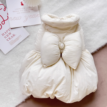 Cherry Soufflé Pet Winter Princess Dress