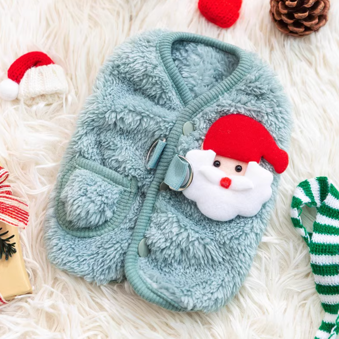 Dog Christmas-Themed Warm Coat