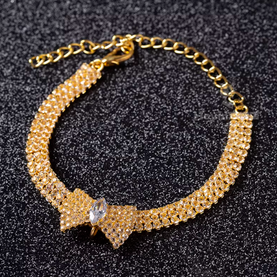 Pet Crystal Zircon Butterfly Necklace