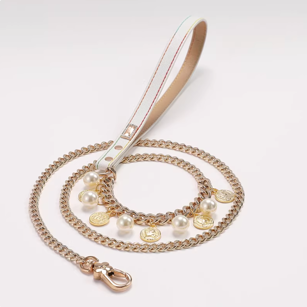 Pearl element cat and dog leash