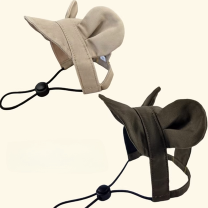 Pet adjustable ear-exposing sun hat