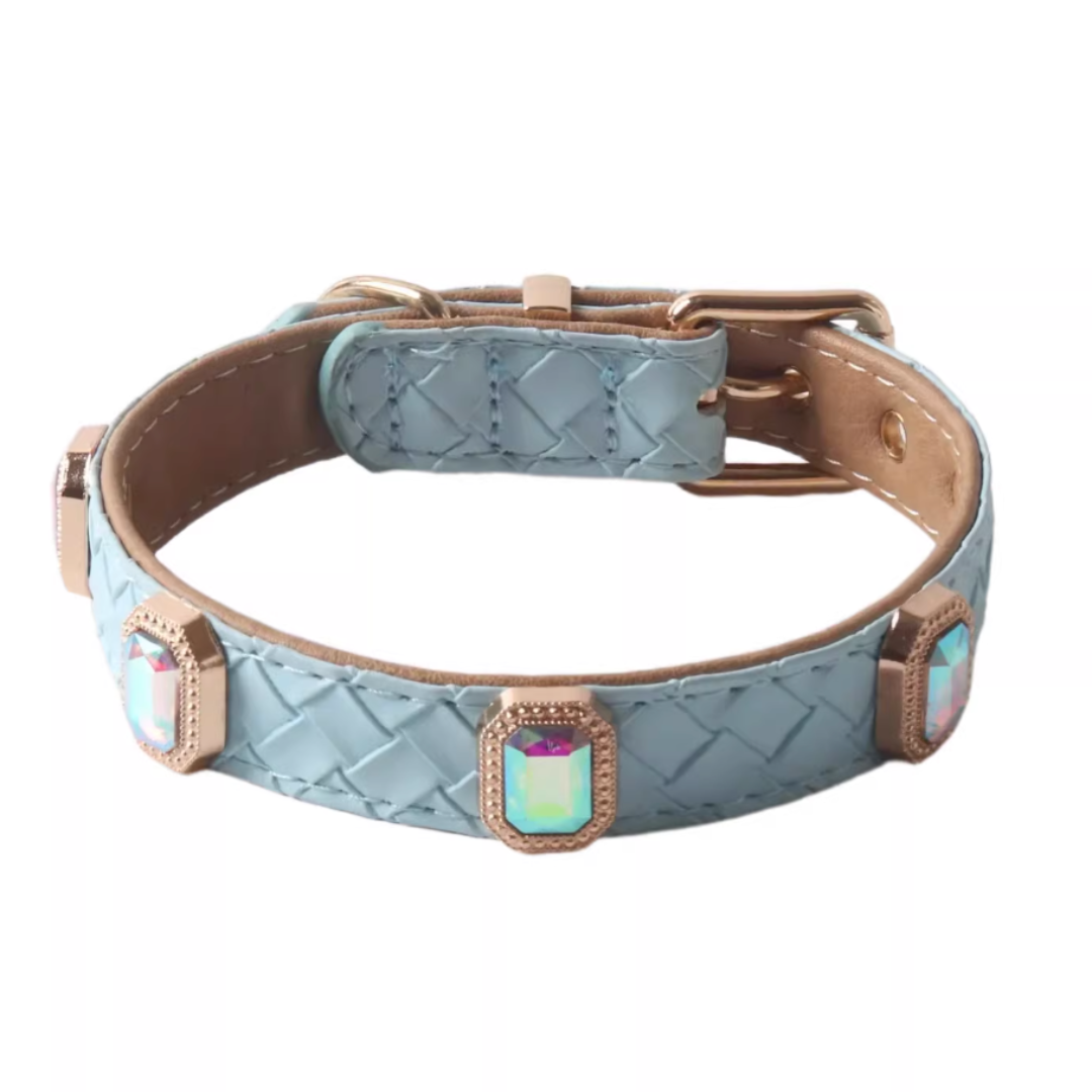 Retro-Style Braided Texture Pet Collar