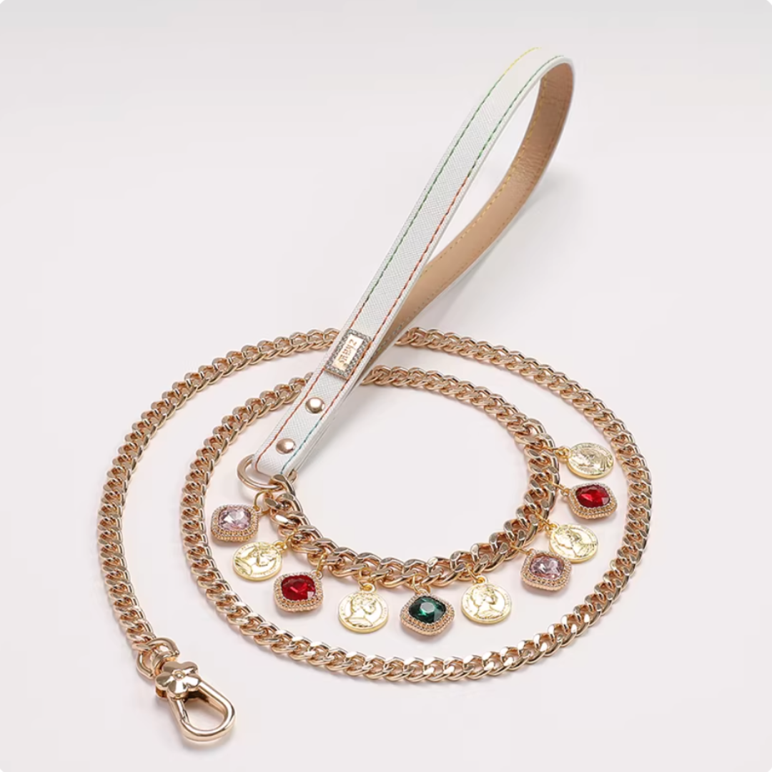 Pearl element cat and dog leash