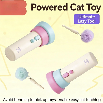Electric cat toy (with automatic retractable launcher)