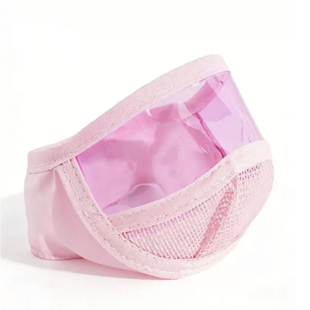 Kitten Mouth Guard | Adjustable Soft Mesh Hood for Nail Trimming & Ear Cleaning