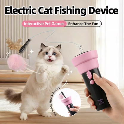 Electric cat toy (with automatic retractable launcher)